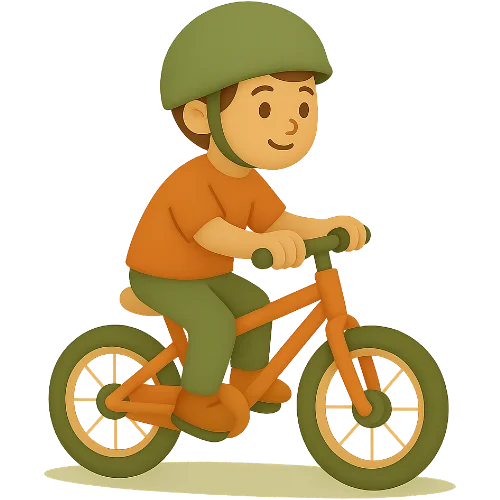 Osobna dječja knjiga o učenju vožnje bicikla puna čarolije