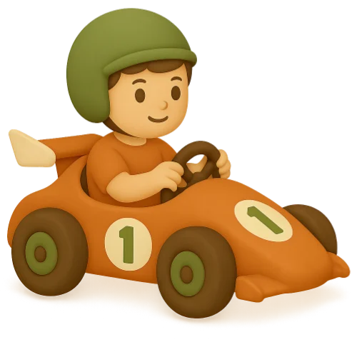 Personalizirana dječja knjiga o utrkama za male vozače