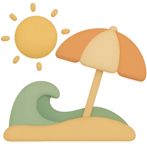 Personalizirana dječja knjiga o čarobnom putovanju na plažu